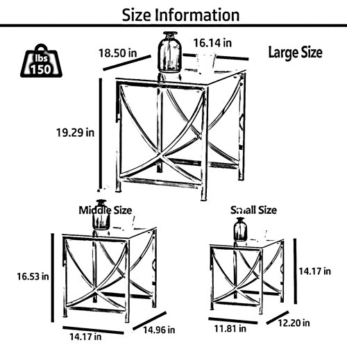 Mercer41 Tiran Glass Nesting Tables Wayfair